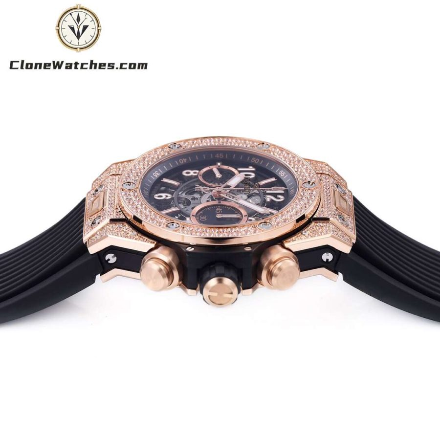 Hublot Super Clone Watches 1:1 Big Bang Unico King Gold Pavé 42 mm 441.OX.1181.RX.1704 - Image 6