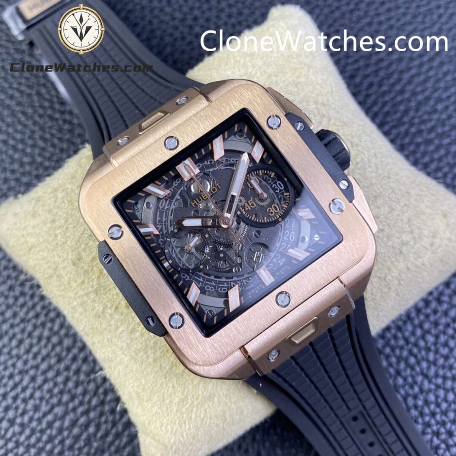 Hublot Super Clone Watches 1:1 Square Bang Unico King Gold Ceramic 42MM 821.OM.0180.RX - Image 4