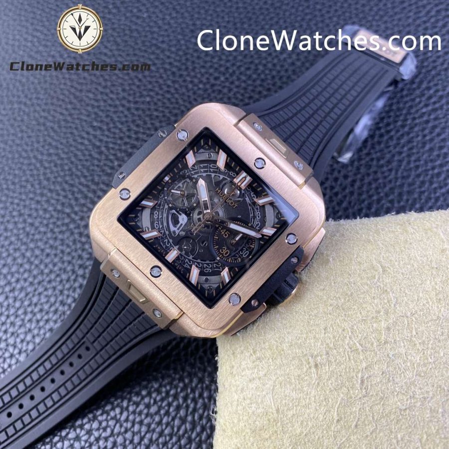 Hublot Super Clone Watches 1:1 Square Bang Unico King Gold Ceramic 42MM 821.OM.0180.RX - Image 6