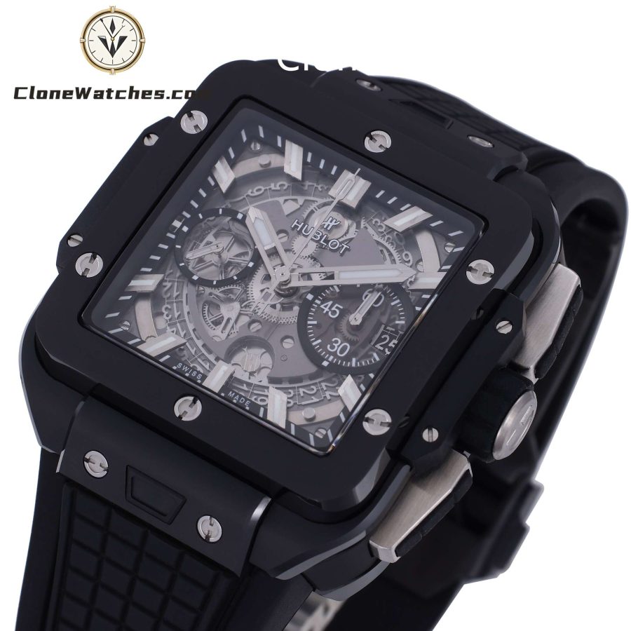 Hublot Super Clone Watches 1:1 Square Bang Unico Black Magic 42MM 821.CI.0170.RX - Image 5