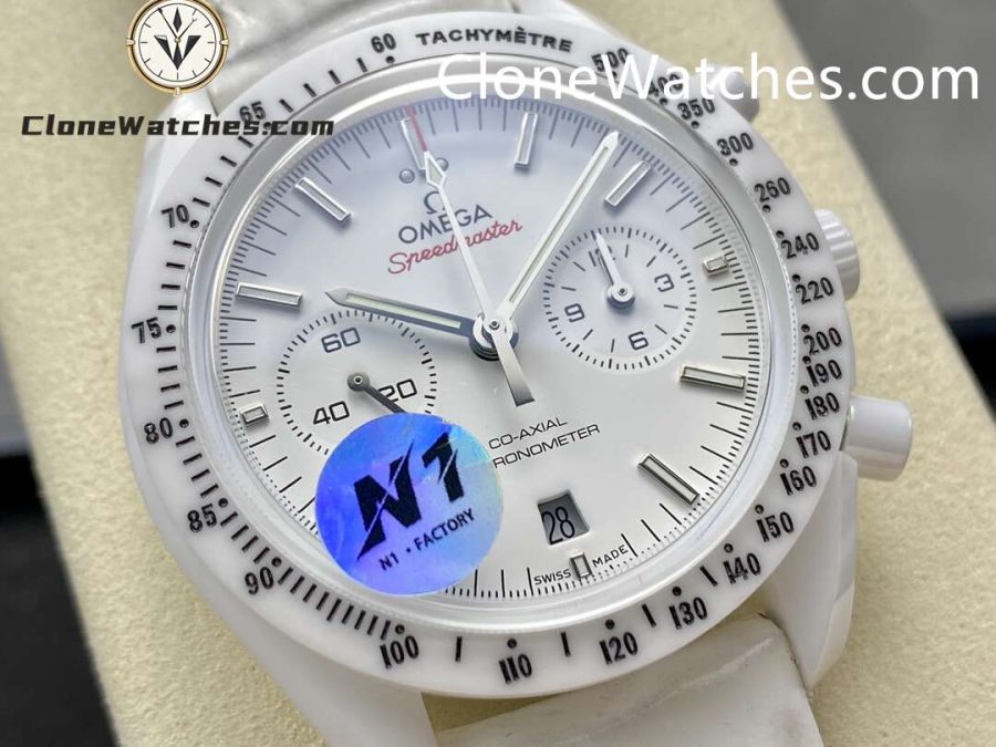 OMEGA Super Clone Watches 1:1 Speedmaster Dark Side of the Moon 311.93.44.51.04.002 44.25mm White Side of the Moon - Image 2