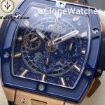 Hublot Super Clone Watches 1:1 Spirit of Big Bang King Gold Blue Ceramic 42MM 642.OL.7180.RX - Image 3