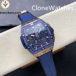 Hublot Super Clone Watches 1:1 Spirit of Big Bang King Gold Blue Ceramic 42MM 642.OL.7180.RX - Image 4
