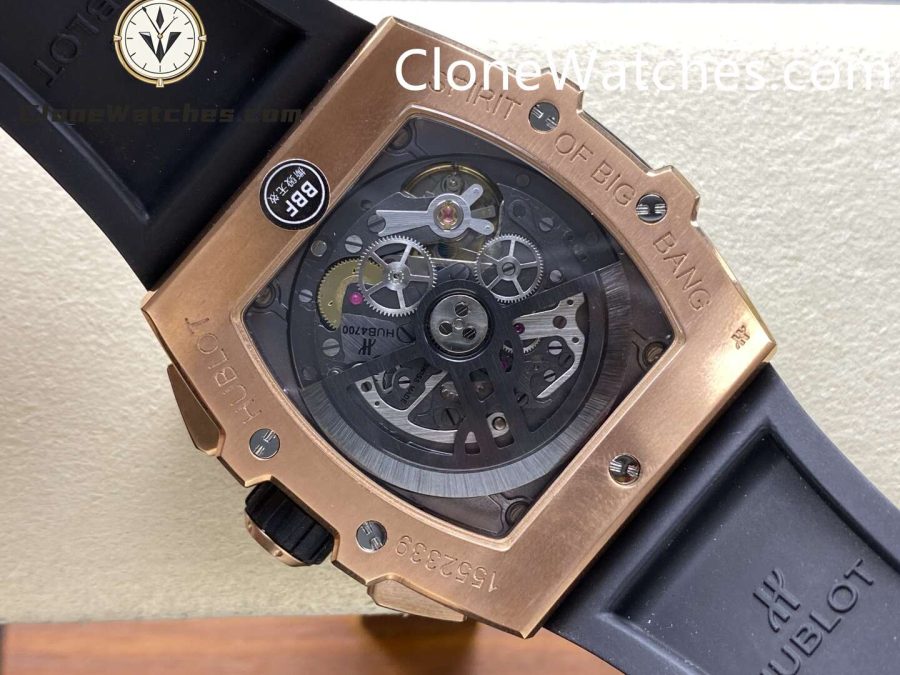 Hublot Super Clone Watches 1:1 Spirit of Big Bang King Gold Blue Ceramic 42MM 642.OL.7180.RX - Image 7