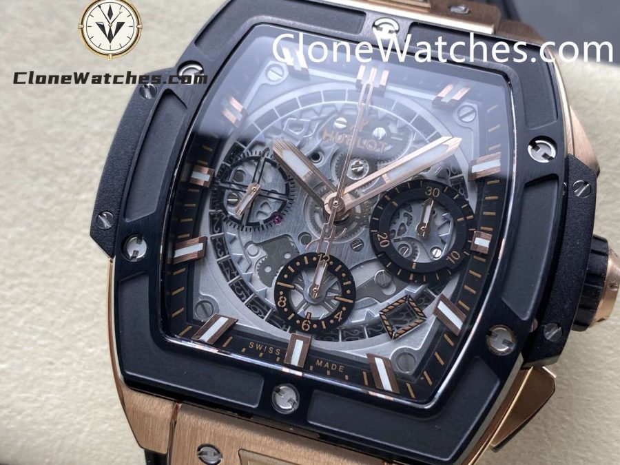 Hublot Super Clone Watches 1:1 Spirit of Big Bang King Gold Ceramic 42MM 642.OM.0180.RX - Image 3