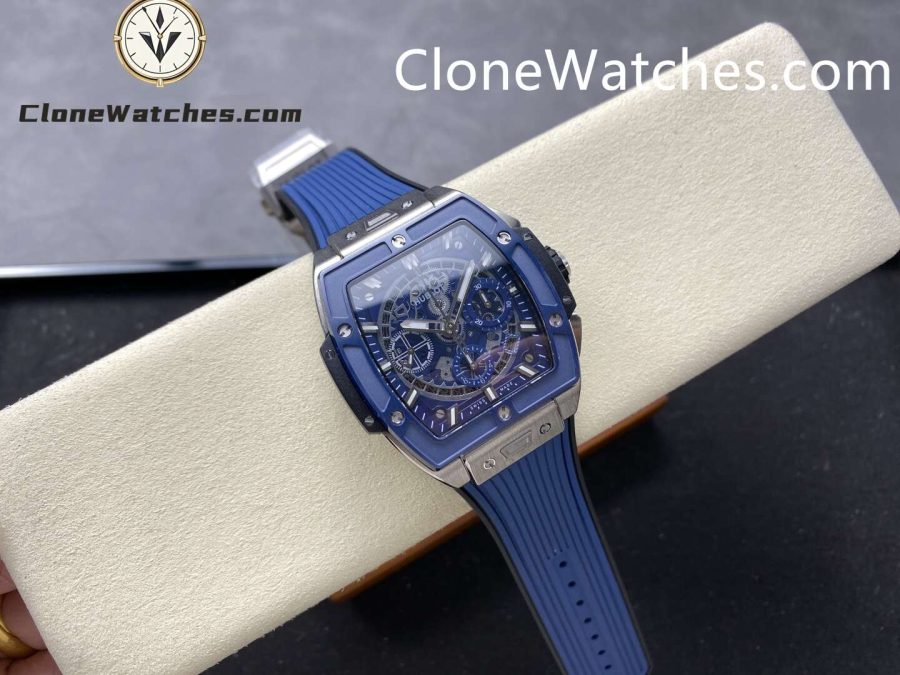 Hublot Super Clone Watches 1:1 Spirit of Big Bang Titanium Blue Ceramic 42MM 642.NL.7170.RX - Image 4