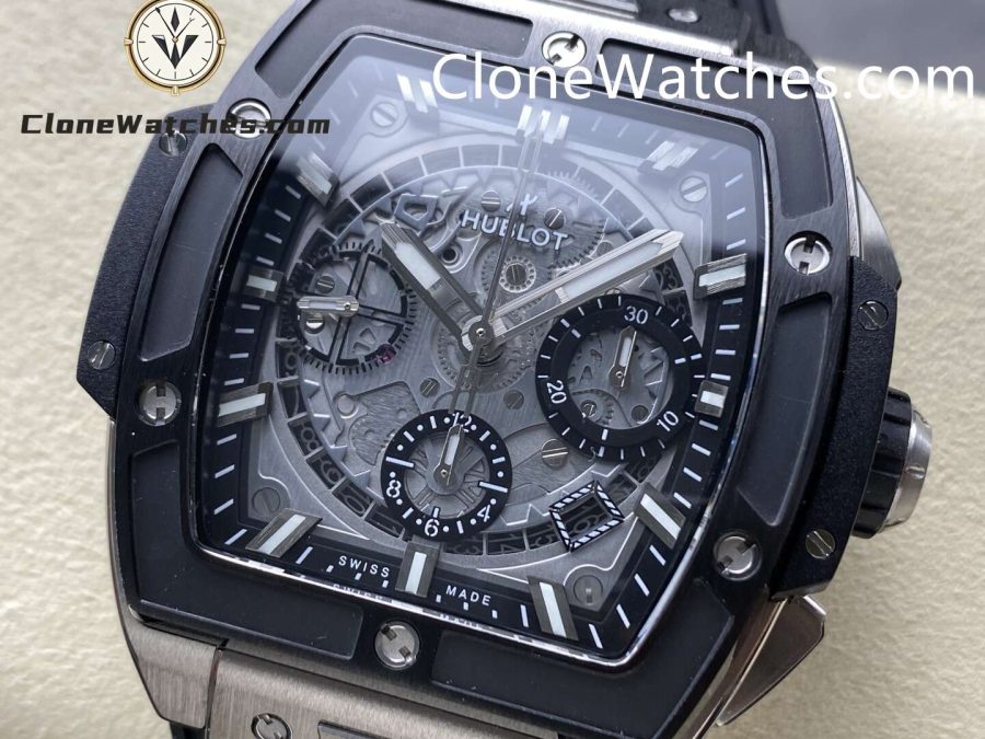 Hublot Super Clone Watches 1:1 Spirit of Big Bang Titanium Blue Ceramic 42MM 642.NM.0170.RX - Image 3