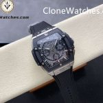 Hublot Super Clone Watches 1:1 Spirit of Big Bang Titanium Blue Ceramic 42MM 642.NM.0170.RX - Image 4