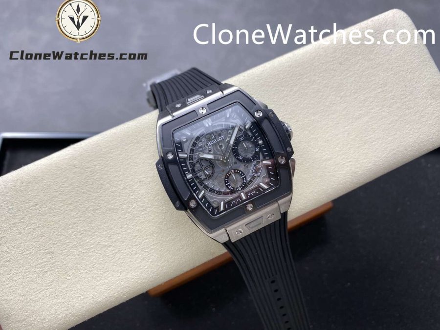 Hublot Super Clone Watches 1:1 Spirit of Big Bang Titanium Blue Ceramic 42MM 642.NM.0170.RX - Image 4