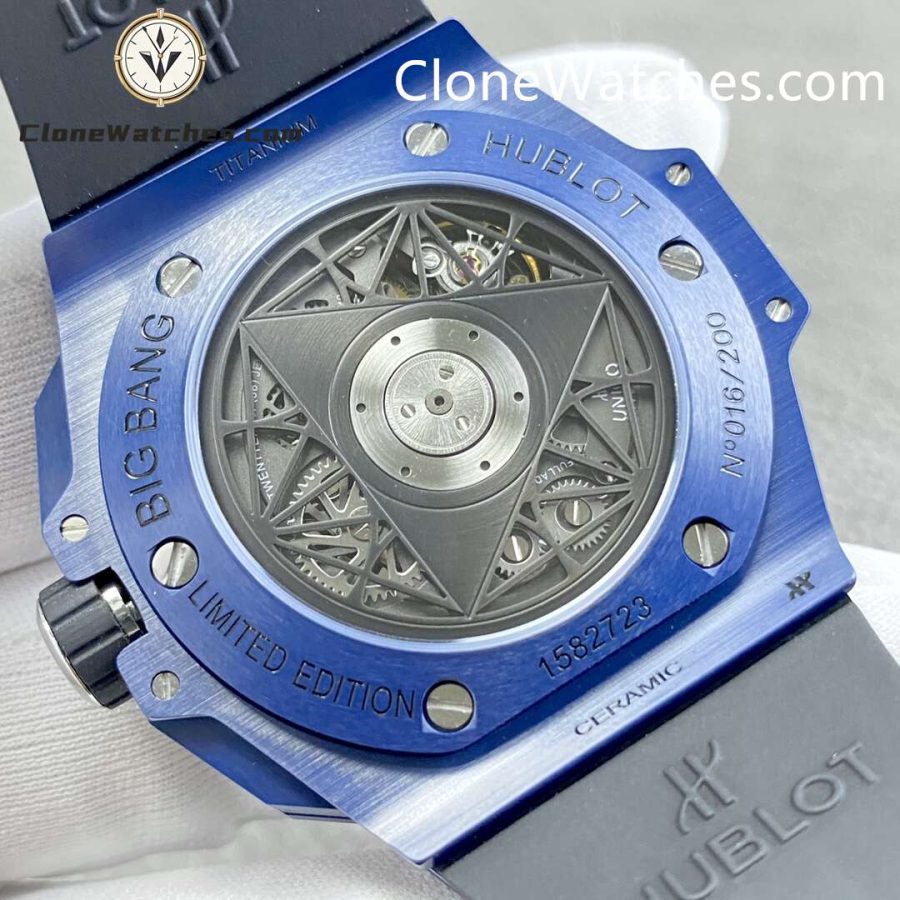 Hublot Super Clone Watches 1:1 Big Bang Unico Sang Bleu II  Blue Ceramic 45MM 418.EX.5107.RX.MXM21 - Image 7