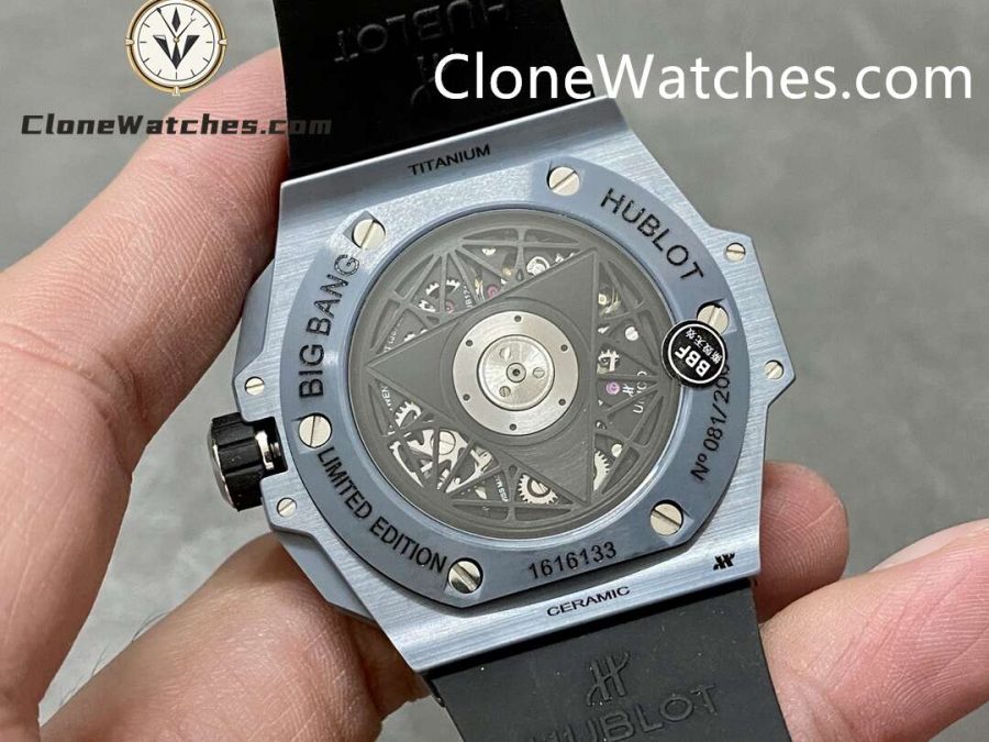 Hublot Super Clone Watches 1:1 Big Bang Unico Sang Bleu II  Grey Ceramic 45MM 418.FX.8007.RX.MXM21 - Image 7