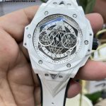Hublot Super Clone Watches 1:1 Big Bang Unico Sang Bleu II White Ceramic 45MM 418.HX.2001.RX.MXM21 - Image 2