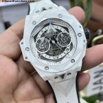 Hublot Super Clone Watches 1:1 Big Bang Unico Sang Bleu II White Ceramic 45MM 418.HX.2001.RX.MXM21 - Image 3