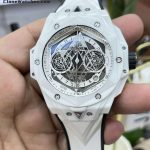 Hublot Super Clone Watches 1:1 Big Bang Unico Sang Bleu II White Ceramic 45MM 418.HX.2001.RX.MXM21 - Image 5