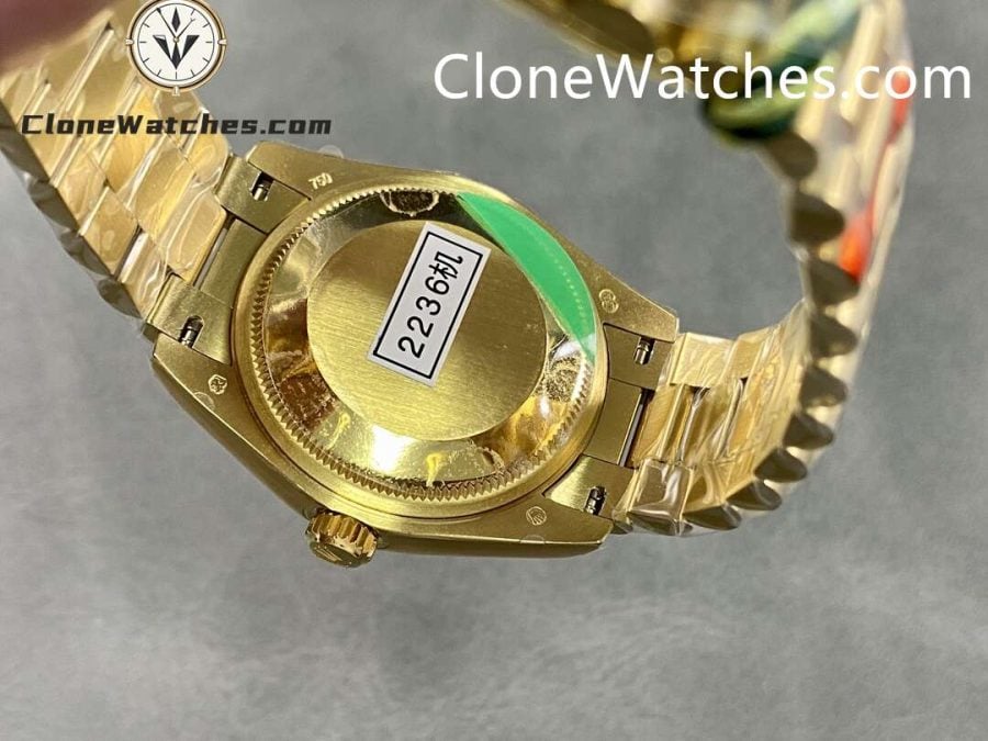 Rolex Super Clone Watches 1:1 DateJust Grey Diamond Dial m278278-0032 President 31MM 2236 Movement - Image 7