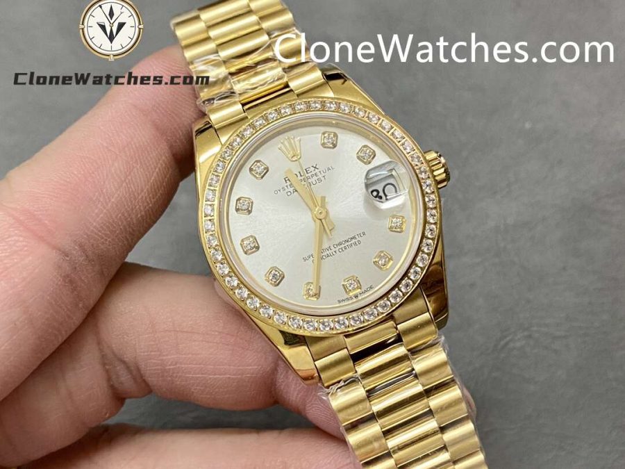 Rolex Super Clone Watches 1:1 DateJust m278288rbr-0028 President 31MM 2236 Movement - Image 2