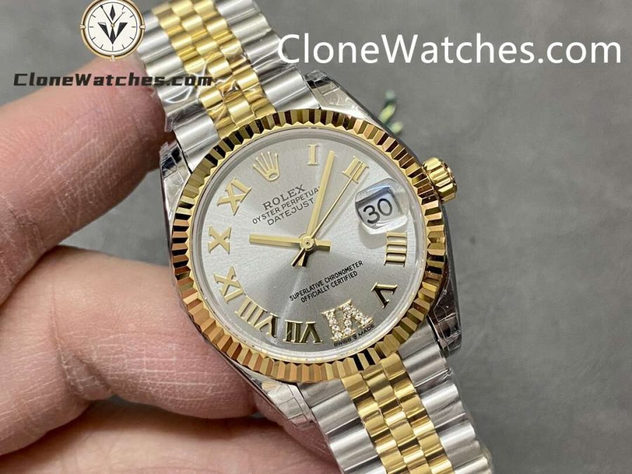 Rolex Super Clone Watches 1:1 DateJust m278273-0004 Jubilee 31MM 2236 Movement - Image 2