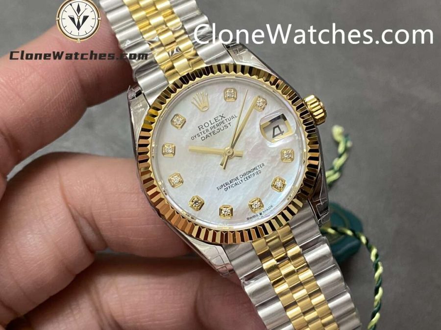 Rolex Super Clone Watches 1:1 DateJust m278273-0028 Jubilee 31MM 2236 Movement - Image 2