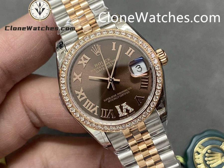 Rolex Super Clone Watches 1:1 DateJust m278381rbr-0006 Jubilee 31MM 2236 Movement - Image 2