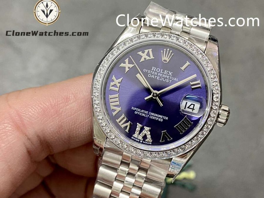 Rolex Super Clone Watches 1:1 DateJust m278384rbr-0030 Jubilee 31MM 2236 Movement - Image 3