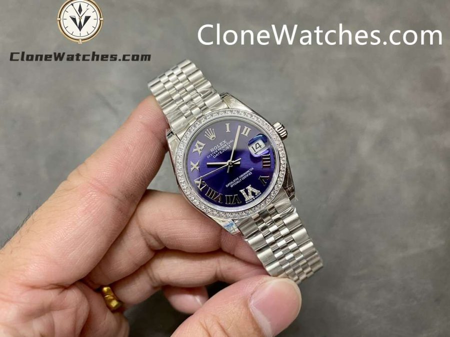 Rolex Super Clone Watches 1:1 DateJust m278384rbr-0030 Jubilee 31MM 2236 Movement - Image 4