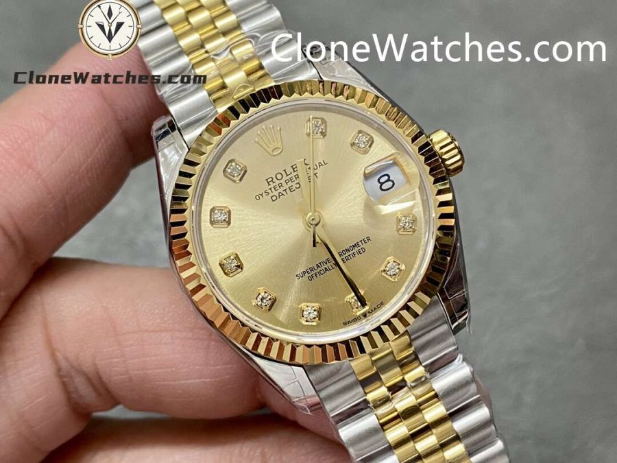 Rolex Super Clone Watches 1:1 DateJust m278273-0026 Jubilee 31MM 2236 Movement - Image 2