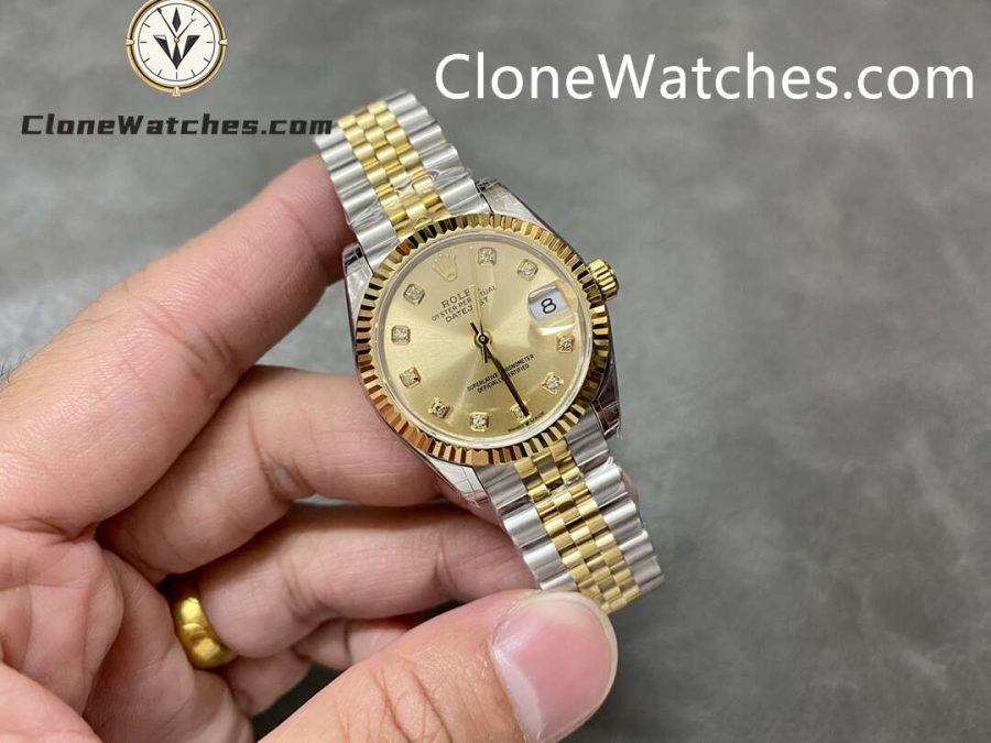 Rolex Super Clone Watches 1:1 DateJust m278273-0026 Jubilee 31MM 2236 Movement - Image 4