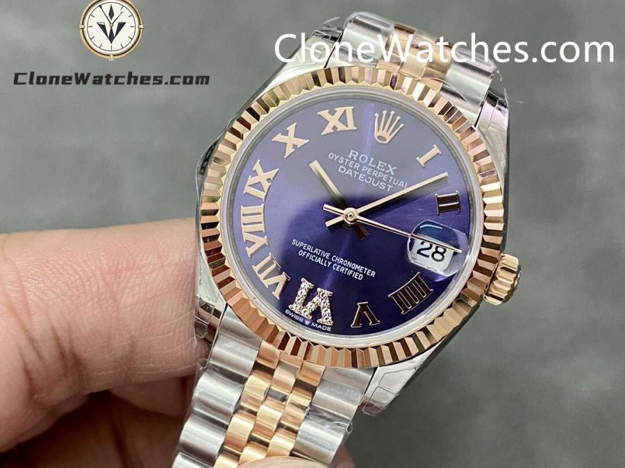 Rolex Super Clone Watches 1:1 DateJust m278271-0020 Jubilee 31MM 2236 Movement - Image 3