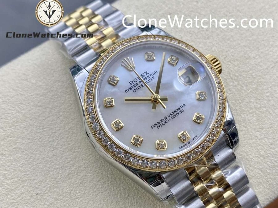 Rolex Super Clone Watches 1:1 DateJust m278383rbr-0028 Jubilee 31MM 2236 Movement - Image 2