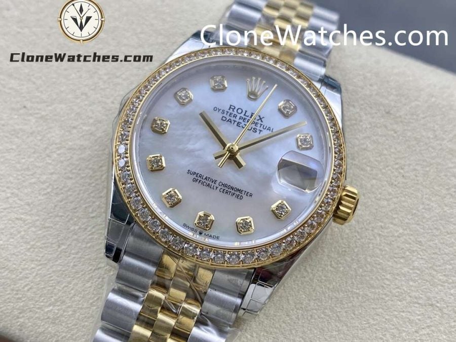 Rolex Super Clone Watches 1:1 DateJust m278383rbr-0028 Jubilee 31MM 2236 Movement - Image 3