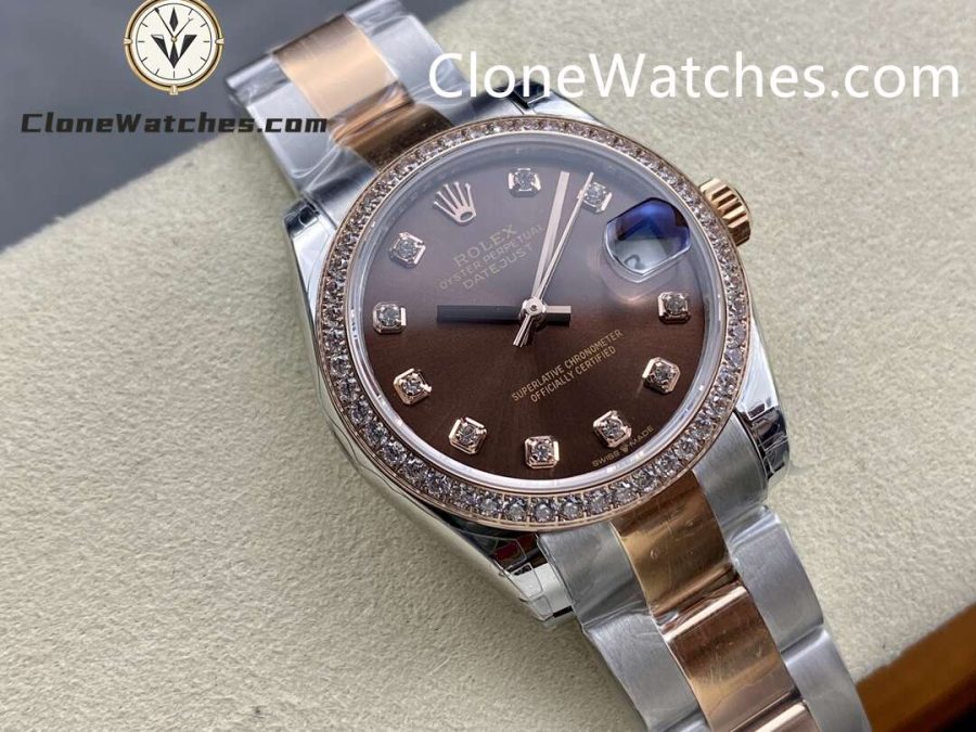 Rolex Super Clone Watches 1:1 DateJust m278381rbr-0027 Oyster 31MM 2236 Movement - Image 2