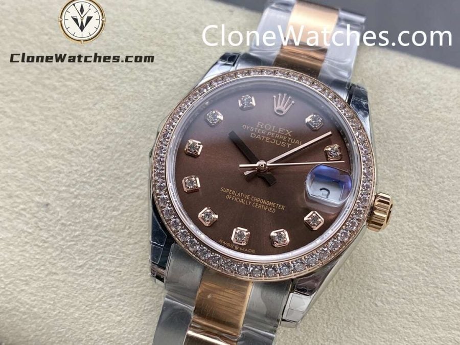 Rolex Super Clone Watches 1:1 DateJust m278381rbr-0027 Oyster 31MM 2236 Movement - Image 3