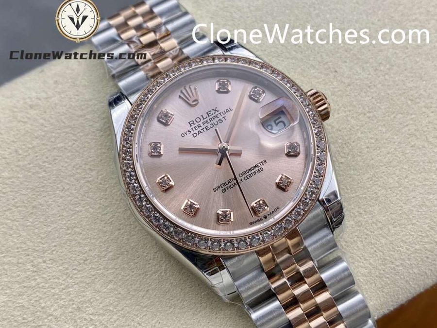 Rolex Super Clone Watches 1:1 DateJust m278381rbr-0024 Jubilee 31MM 2236 Movement - Image 2