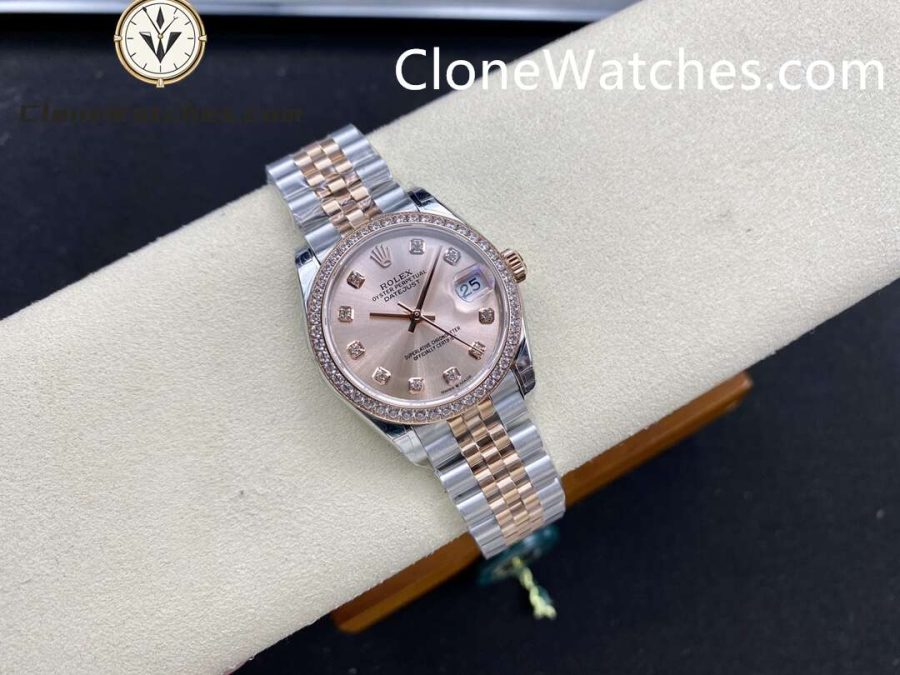 Rolex Super Clone Watches 1:1 DateJust m278381rbr-0024 Jubilee 31MM 2236 Movement - Image 5