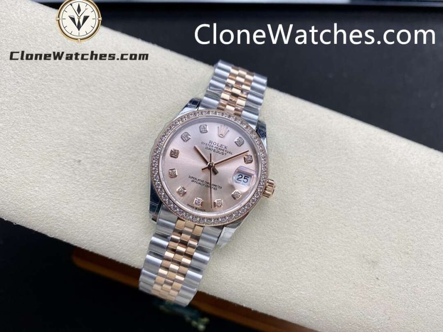 Rolex Super Clone Watches 1:1 DateJust m278381rbr-0024 Jubilee 31MM 2236 Movement - Image 4