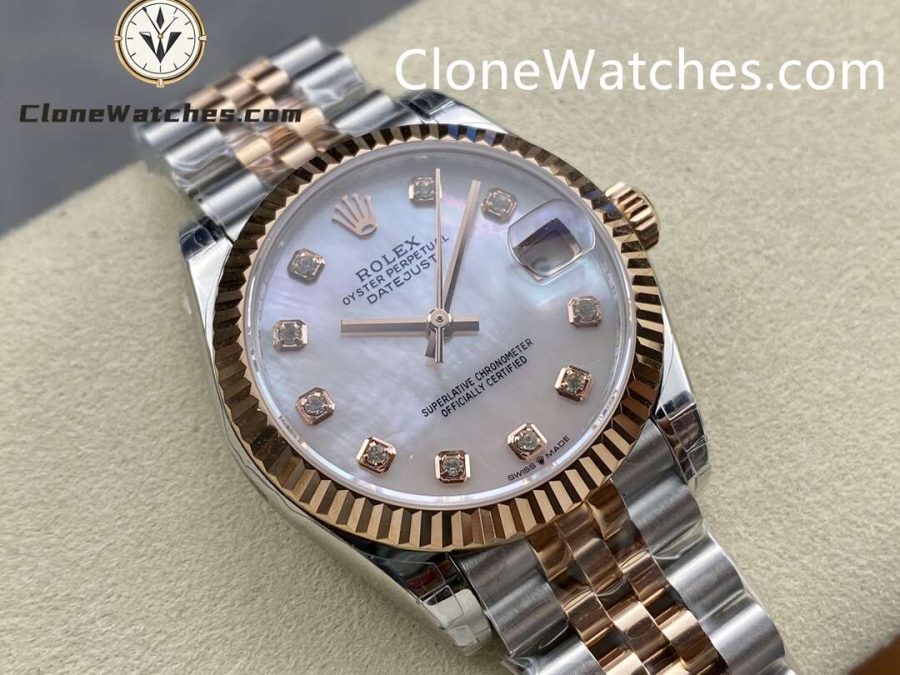 Rolex Super Clone Watches 1:1 DateJust m278271-0026 Jubilee 31MM 2236 Movement - Image 2