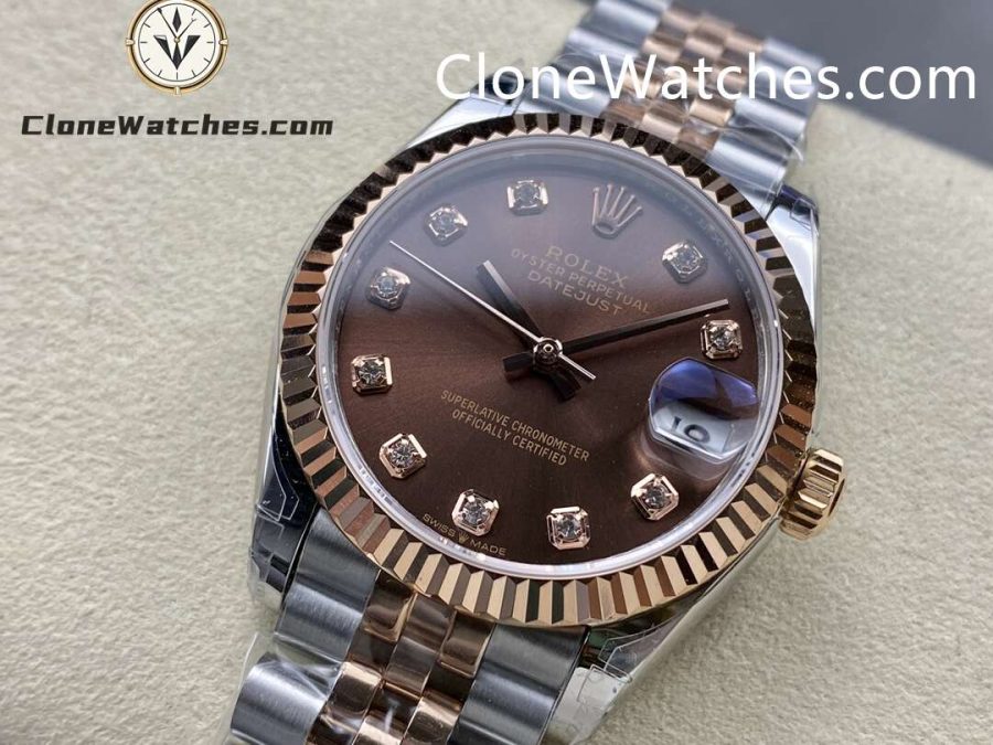 Rolex Super Clone Watches 1:1 DateJust m278271-0028 Jubilee 31MM 2236 Movement - Image 3