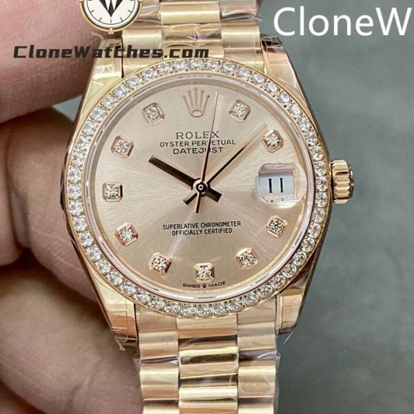 Super Clone Watches – Rolex DateJust m278285rbr-0025 President