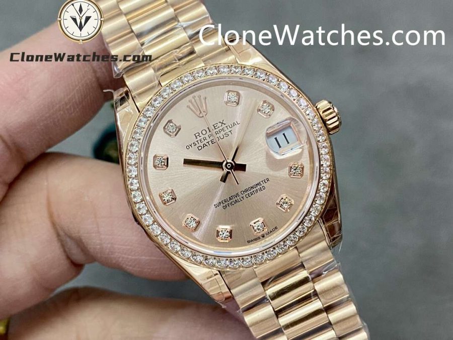 Rolex Super Clone Watches 1:1 DateJust m278285rbr-0025 President 31MM 2236 Movement - Image 2