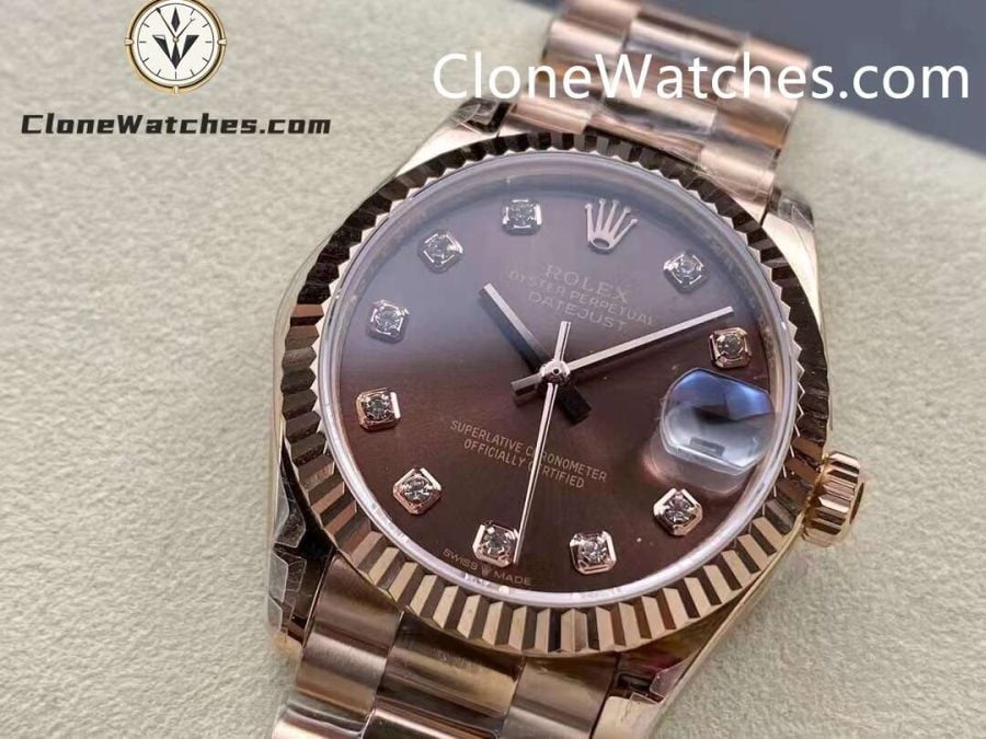 Rolex Super Clone Watches 1:1 DateJust m278275-0010 President 31MM 2236 Movement - Image 3