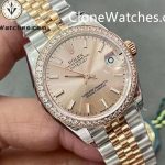 Rolex Super Clone Watches 1:1 DateJust m278381rbr-0010 Jubilee 31MM 2236 Movement - Image 2