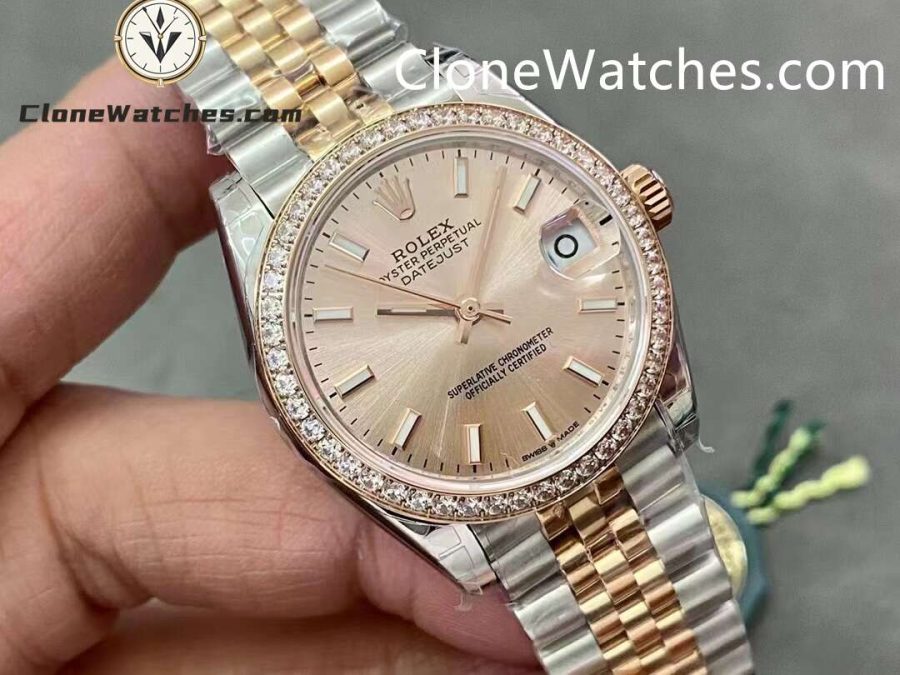 Rolex Super Clone Watches 1:1 DateJust m278381rbr-0010 Jubilee 31MM 2236 Movement - Image 2