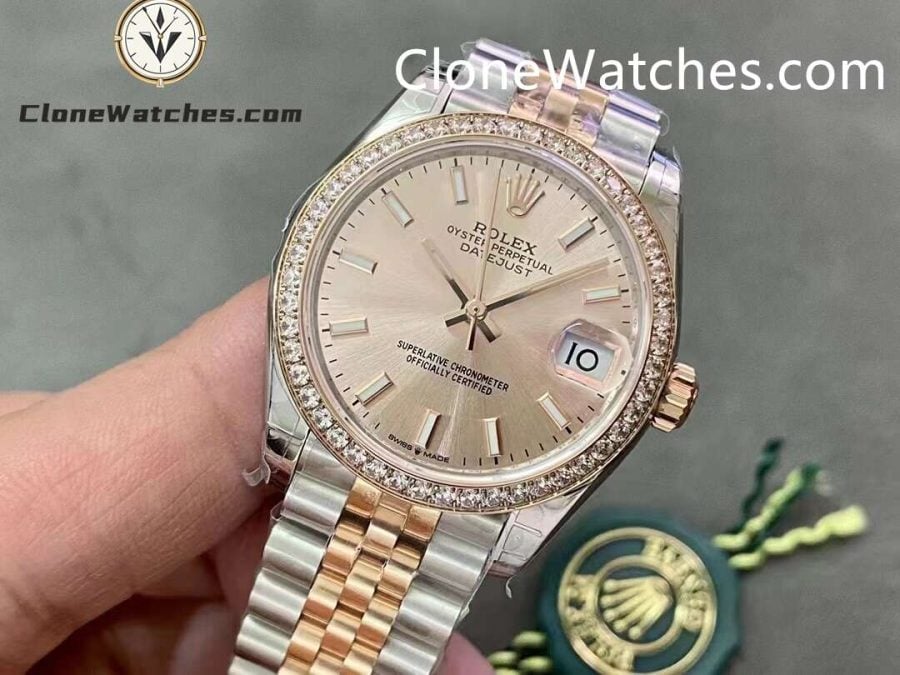 Rolex Super Clone Watches 1:1 DateJust m278381rbr-0010 Jubilee 31MM 2236 Movement - Image 3