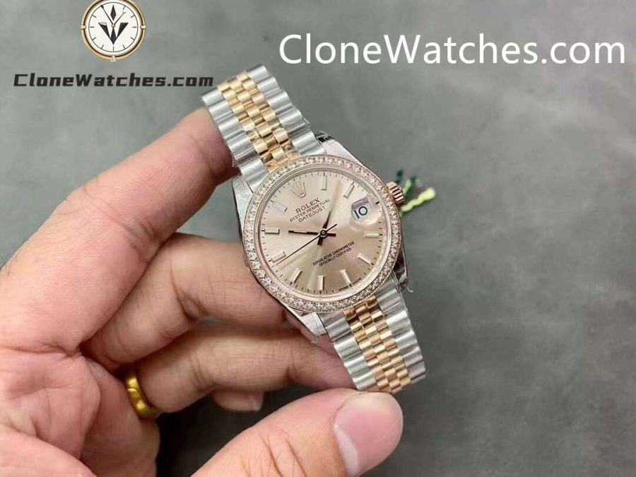 Rolex Super Clone Watches 1:1 DateJust m278381rbr-0010 Jubilee 31MM 2236 Movement - Image 4