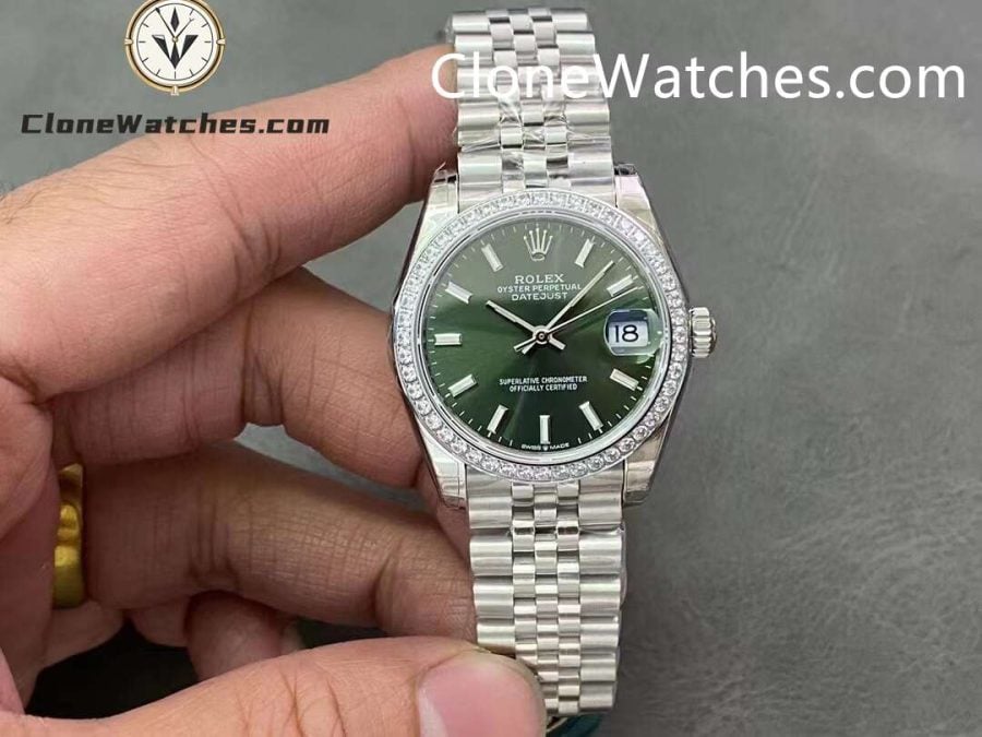 Super Clone Watches – Rolex DateJust Green Dial m278384rbr-0022