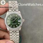 Rolex Super Clone Watches 1:1 DateJust Green Dial m278384rbr-0022 Jubilee 31MM 2236 Movement - Image 2