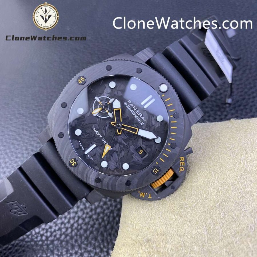 Panerai Super Clone Watches 1:1 Submersible GMT Carbotech™ PAM01324 44mm - Image 5