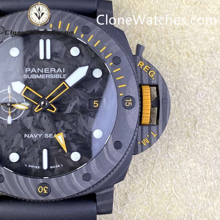 Panerai Super Clone Watches 1:1 Submersible GMT Carbotech™ PAM01324 44mm - Image 2