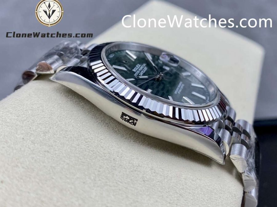 Rolex Super Clone Watch 1:1 DateJust Water Ripple Green Dial m126334-0030 Jubilee 41MM 3235 Movement - Image 6