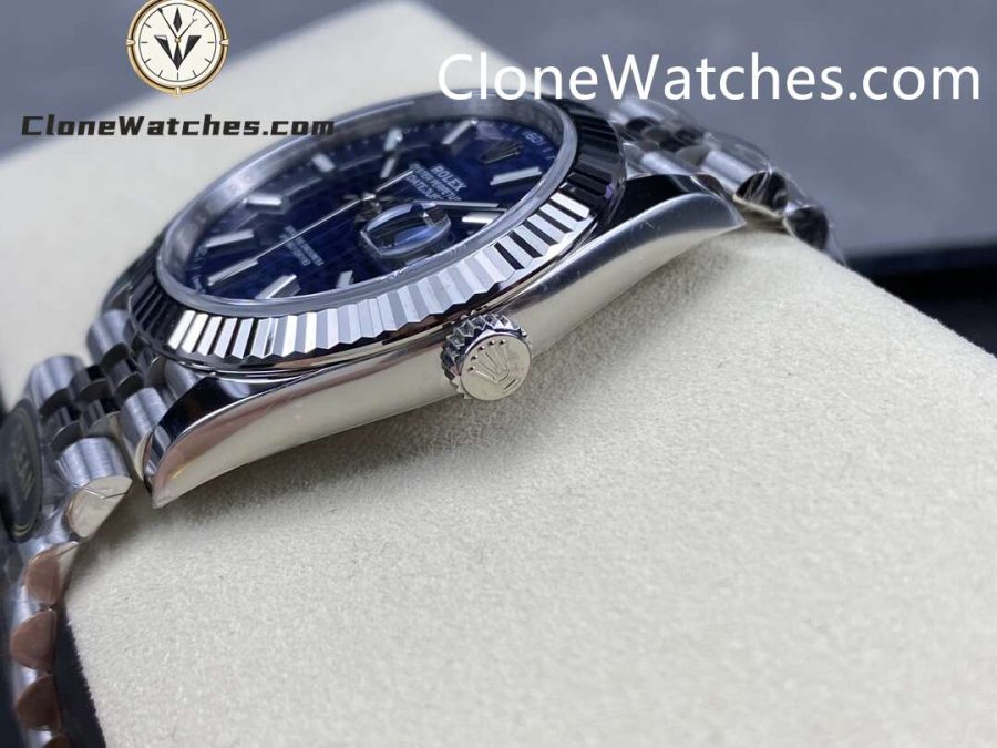 Rolex Super Clone Watches 1:1 DateJust Water Ripple Blue Dial m126334-0032 Jubilee 41MM 3235 Movement - Image 5